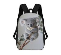 sinyumoney Cute Fluffy Koala Mochilas Para Niños 17inch Mochila Escolar Mochila Escolar Impresa En 3D Para Niños De Primaria Y Secundaria