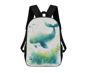 sinyumoney Cute Flying Whale Mochila Mochila Informal Para El Día A Día Escuela Trabajo Viajes Bolsa - Perfecta Para Viajes, Trabajo Y Uso Diario 17inch