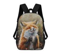 sinyumoney Cute Fox Coffee Tea Drink Mochilas Escolares Impresas En 3D, Mochila Escolar Informal Para Niños, Mochila Escolar De Moda Para Estudiantes De Secundaria 17inch