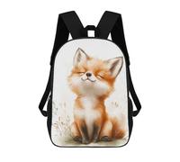 sinyumoney Cute Fox Illustration Mochila Infantil Con Impresión 3D, Mochila Escolar Para Niños, Mochila Informal Divertida Para Niños Y Adolescentes 17inch