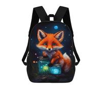 sinyumoney Cute Fox Luminous Glow Mochila Escolar Infantil Impresa En 3D 17inch Mochilas De Moda Para Niños De Primaria Y Secundaria