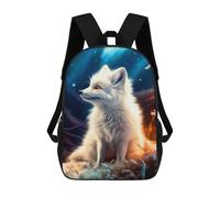 sinyumoney Cute Fox Mochila Escolar Impresa En 3D 17inch Mochilas De Moda Para Niños, Mochilas Escolares Para Niños De Primaria Y Secundaria