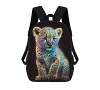 sinyumoney Cute Galaxy Baby Leopard Mochila Escolar Para Niñas 17inch Mochila Informal Ligera Para Niños Y Niñas, Ideal Para Estudiantes De Secundaria