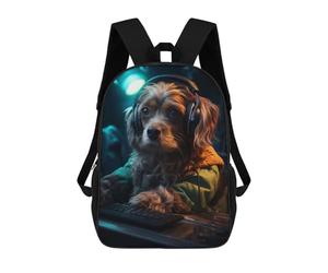 sinyumoney Cute Gamer Dog Mochila De Día Mochila De Negocios Mochila Impermeable Para Libros Para Hombres/mujeres 17inch