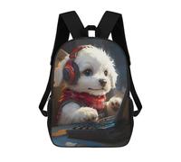 sinyumoney Cute Gaming Puppy Dog Mochila Escolar Infantil De Moda Informal Mochilas Infantiles Impresas En 3D Mochila Grande Para Niño 17inch
