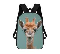 sinyumoney Cute Giraffe Animal Art Mochila Infantil Escolar Para Niños Con Estampado 3D De Dibujos Animados, Mochila Escolar Para Estudiantes, Mochila Para Portátil Para Niños Y Niñas 17inch