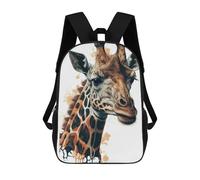 sinyumoney Cute Giraffe Face Painting Mochila Infantil Para Niñas, Mochila Escolar 3D, Mochila Para Niños Pequeños, Mochila Informal De Día, Mochila Escolar De Moda 17inch