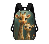 sinyumoney Cute Giraffe Family Mochila Infantil, Mochila Escolar Impresa En 3D, Mochila Para Niños Y Niñas, Mochila Escolar Ajustable Para La Escuela Primaria 17inch