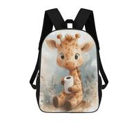 sinyumoney Cute Giraffe with Toilet Paper Roll Mochilas Infantiles Mochila Escolar Mochila Impresa En 3D Para Niños Mochilas De Viaje Bolsas Para Libros Mochila Escolar Para Niños 17inch