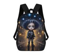 sinyumoney Cute Gothic Baby Girl Mochila Escolar Impresa En 3D Para Niños Y Niñas, Mochila Para Portátil Para Niños/estudiantes/adultos 17inch