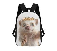sinyumoney Cute Hedgehog Selfie Mochilas Para Niños, Mochilas Escolares Personalizadas En 3D Para Niños Y Niñas, Mochilas Escolares Grandes, Mochilas Informales Para El Día A Día 17inch