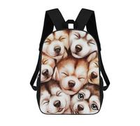 sinyumoney Cute Husky Puppies Mochila Infantil, Mochila Escolar De Gran Capacidad Para Estudiantes, Mochila Para Libros, Mochila Para Niños, Niñas, Adultos Y Adolescentes 17inch