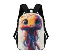 sinyumoney Cute Jellyfish Illustration Mochilas Escolares Para La Escuela Secundaria, Preparatoria, Universidad, Viajes Al Campus, Actividades Al Aire Libre Y Deportes 17inch