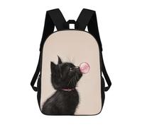 sinyumoney Cute Kitty Cat Bubble Mochilas Escolares, Bolsos De Negocios, Bolsos Para Portátiles Resistentes Para Hombres, Mujeres Y Adolescentes 17inch