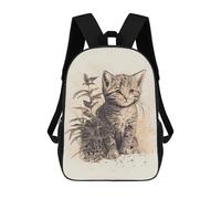 sinyumoney Cute Kitty Mochila Escolar, Bolso Resistente Para Portátil, Ideal Para Acampar, Aventuras Al Aire Libre Y Viajes Diarios 17inch