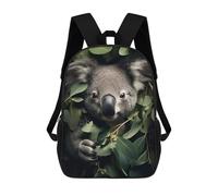 sinyumoney Cute Koala in Leaves Mochilas Infantiles Impresas En 3D De 17 Pulgadas. Mochila Escolar Informal Impresa En 3D Para Niños De Primaria Y Secundaria.