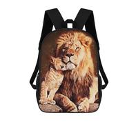 sinyumoney Cute Lion Mochila Escolar Mochila Para Niñas Y Niños Mochilas De Gran Capacidad Mochilas Ligeras Para Niños Y Estudiantes 17inch