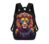 sinyumoney Cute Lion Mochila Escolar Para Niños Con Impresión 3D, Mochila Moderna Para Niños Y Niñas, Mochila Informal Para Estudiantes. 17inch
