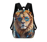 sinyumoney Cute Lion Oil Painting Mochila Escolar Mochila Para Niños Impresa En 3D Mochilas Infantiles Para Niños Y Niñas Mochilas Escolares Mochilas De Viaje Para Niños 17inch