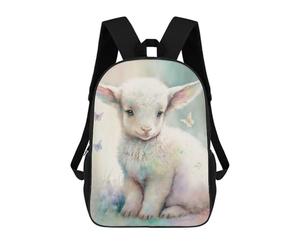 sinyumoney Cute Little Lamb Mochilas Escolares, Mochilas Para Portátil, Mochilas Para Camping, Aventuras Al Aire Libre Y Viajes Diarios 17inch