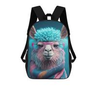 sinyumoney Cute Llama Art Mochila Infantil, Mochila Escolar Infantil, Mochilas Escolares Impresas En 3D Para Niños Y Estudiantes Adolescentes 17inch