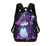 sinyumoney Cute Magical Penguin Mochila Escolar Impresa En 3D Para Niños, Mochila Escolar, Mochilas De Viaje, Bolso Informal De Moda Para Niños Y Estudiantes 17inch