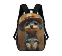 sinyumoney Cute Malteser Dog in Hat Mochila Escolar De Moda Para Estudiantes, Adecuada Para Niños Y Niñas, Mochila Informal Para Viajes Al Aire Libre, Esencial Para El Día A Día 17inch