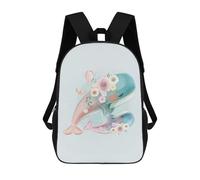 sinyumoney Cute Mommy And Baby Whale Mochila Infantil Para Niñas, Mochila Escolar 3D, Mochila Para Niños Pequeños, Mochila Informal De Día, Mochila Escolar De Moda 17inch
