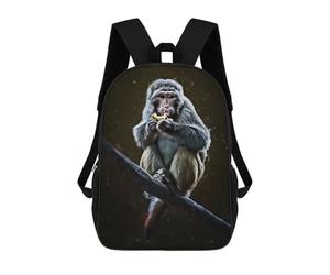 sinyumoney Cute Monkey Mochila Escolar Grande Resistente Al Agua Para Portátil Para Niños/niñas/adolescentes 17inch
