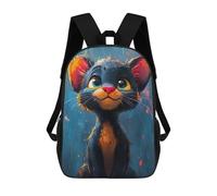 sinyumoney Cute Oil Paint Panther Mochilas Para Niños Mochila Escolar Mochila Escolar Impresa En 3D Para Niños Estudiantes De Primaria Y Secundaria 17inch