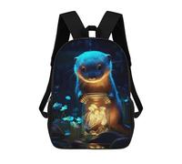 sinyumoney Cute Otter Luminous Glow Mochila Escolar Impresa En 3D Para Niños Mochilas De Viaje De Alta Capacidad Bolsas Para Libros Mochila Escolar Para Niños Mochila 17inch