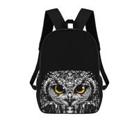 sinyumoney Cute Owl Head Mochila Escolar Infantil Impresa En 3D 17inch Mochilas De Moda Para Niños De Primaria Y Secundaria