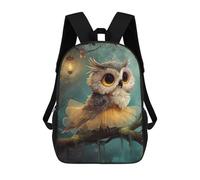 sinyumoney Cute Owl in Tutu on Branch Mochila Escolar Infantil De 17 Pulgadas, Mochila Escolar Impresa En 3D Para Niños De Primaria Y Secundaria