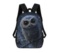 sinyumoney Cute Owl Perched on Branch Mochila Infantil, Mochila Escolar Impresa En 3D, Mochila Para Niños Y Niñas, Mochila Escolar Ajustable Para La Escuela Primaria 17inch