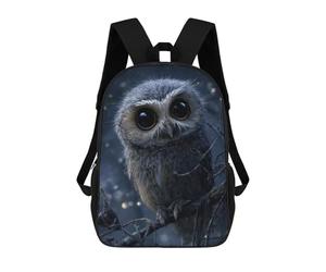 sinyumoney Cute Owl Perched on Branch Mochila Infantil, Mochila Escolar Impresa En 3D, Mochila Para Niños Y Niñas, Mochila Escolar Ajustable Para La Escuela Primaria 17inch