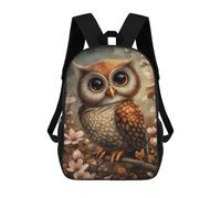 sinyumoney Cute Owl with Big Eyes Mochila Escolar, De Negocios, Para Portátil, Unisex, Informal, Para Niñas, Niños Y Adolescentes 17inch