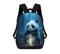 sinyumoney Cute Panda Bear Glow Mochila Escolar Impresa En 3D Mochila Escolar De Moda Para Niños Mochilas Para Niños Estudiantes De Secundaria 17inch