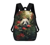 sinyumoney Cute Panda Jungle Flowers Mochila Escolar, Mochila Infantil Para Niños Y Adolescentes, Regalos, Mochilas De Día Con Impresión 3D, Mochila Escolar, Mochila Para Libros 17inch