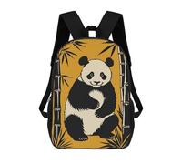sinyumoney Cute Panda Portrait Mochila Escolar Resistente Al Agua, Mochila Escolar De Negocios Para Niñas, Niños Y Adolescentes 17inch