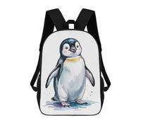 sinyumoney Cute Penguin Watercolor Illustration Mochilas Infantiles Impresas En 3D Para Niños. Mochilas De Viaje De Moda Para Niños. Mochila Escolar Para Estudiantes De Primaria Y Secundaria.