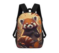 sinyumoney Cute Red Panda Animal Art Mochila Escolar Mochila Para Niñas Y Niños Mochilas De Gran Capacidad Mochilas Ligeras Para Niños Y Estudiantes 17inch