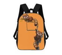 sinyumoney Cute Red Panda Playing Mochila Escolar Secundaria Informal Para Viajes, Bolsos Escolares Para Adolescentes, Chicas, Chicos, Mujeres Y Hombres 17inch