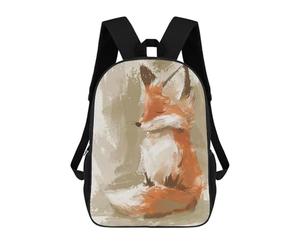 sinyumoney Cute Resting Fox Mochila Escolar Grande Resistente Al Agua Para Portátil Para Adolescentes, Niñas, Niños, Mujeres Y Hombres 17inch