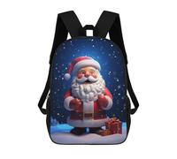 sinyumoney Cute Santa Joy Mochilas Infantiles Mochila Escolar Mochila Impresa En 3D Para Niños Mochilas De Viaje Bolsas Para Libros Mochila Escolar Para Niños 17inch