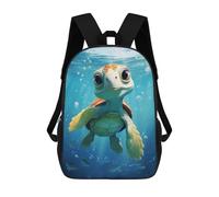 sinyumoney Cute Sea Turtle Mochila Escolar Infantil Impresa En 3D Para Niños, Mochila De Viaje De Alta Capacidad, Bolsas Para Libros, Mochila Escolar Infantil 17inch