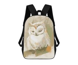 sinyumoney Cute Sleeping Baby Owl Nursery Illustration Mochila Escolar Mochilas Escolares Para Niñas Y Niños Mochila Con Bolsillo Mochila Escolar De Moda Para Niños 17inch