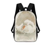 sinyumoney Cute Sleeping Baby Swan Nursery Illustration Mochila Grande Para Portátil Resistente Al Agua Para El Campus, Viajes Al Aire Libre Y Deportes 17inch