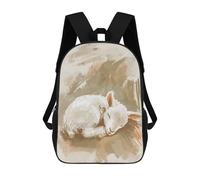 sinyumoney Cute Sleeping Lamb Nursery Illustration Mochila Escolar/de Negocios, Resistente, Para Portátil, Para Adolescentes, Chicos, Mujeres Y Hombres 17inch