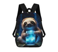 sinyumoney Cute Sloth Luminous Glow Mochila De Negocios Resistente Para Portátil Para La Escuela/trabajo/viajes 17inch