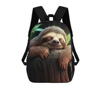 sinyumoney Cute Sloth On A Tree Mochila Escolar Para Niños Mochila Escolar Impresa En 3D Mochila Escolar De Moda Para Niños De Primaria Y Secundaria 17inch